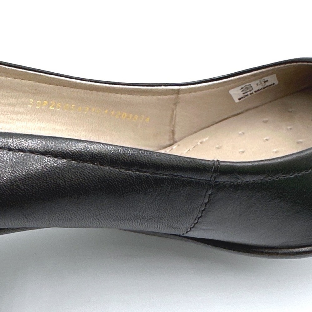 ECCO Touch 50 Black Leather Pumps Round Toe Block Heels Shoes Size 39 8-8.5 - Picture 8 of 9
